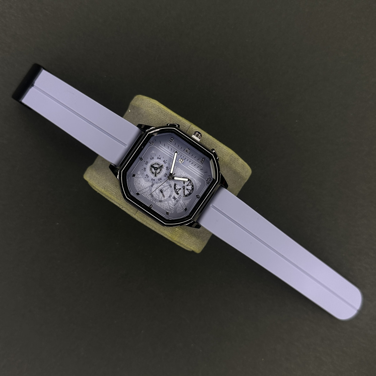 هابلوت بند سیلیکونی (5932) رنگ طوسی آبی