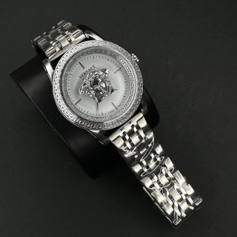 ورساچ مردانه کد (5645) نقره ای صفحه سفید ورساچ نقره ای