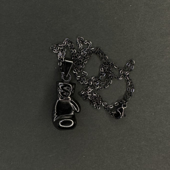 گردنبند طرح دستکش بوکس کد(3095) مشکی تمام