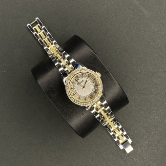 زنانه اقتصادی کد(6076) قاب طلایی صفحه دور نگین بند طلایی نقره ای