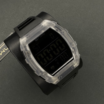 بنمی دیجیتالی مردانه کد(6287) قاب شفاف بند مشکی