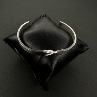 دستبند بنگل کد (6329) نقره ای