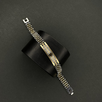 دستبند رولکس کد(6333) طلایی نقره ای