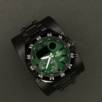 ادیفایس مردانه کد (6367) تمام مشکی صفحه سبز