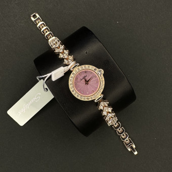 زنانه دایره ای Sunlifex کد (6379) رزگلد صفحه یاسی