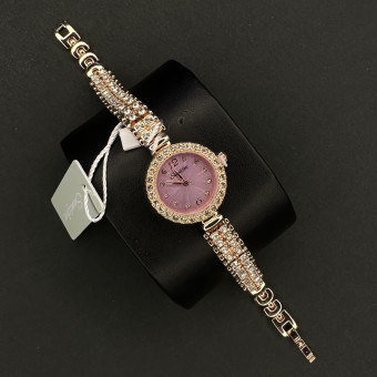 زنانه دایره ای Sunlifex کد (6386) رزگلد صفحه یاسی