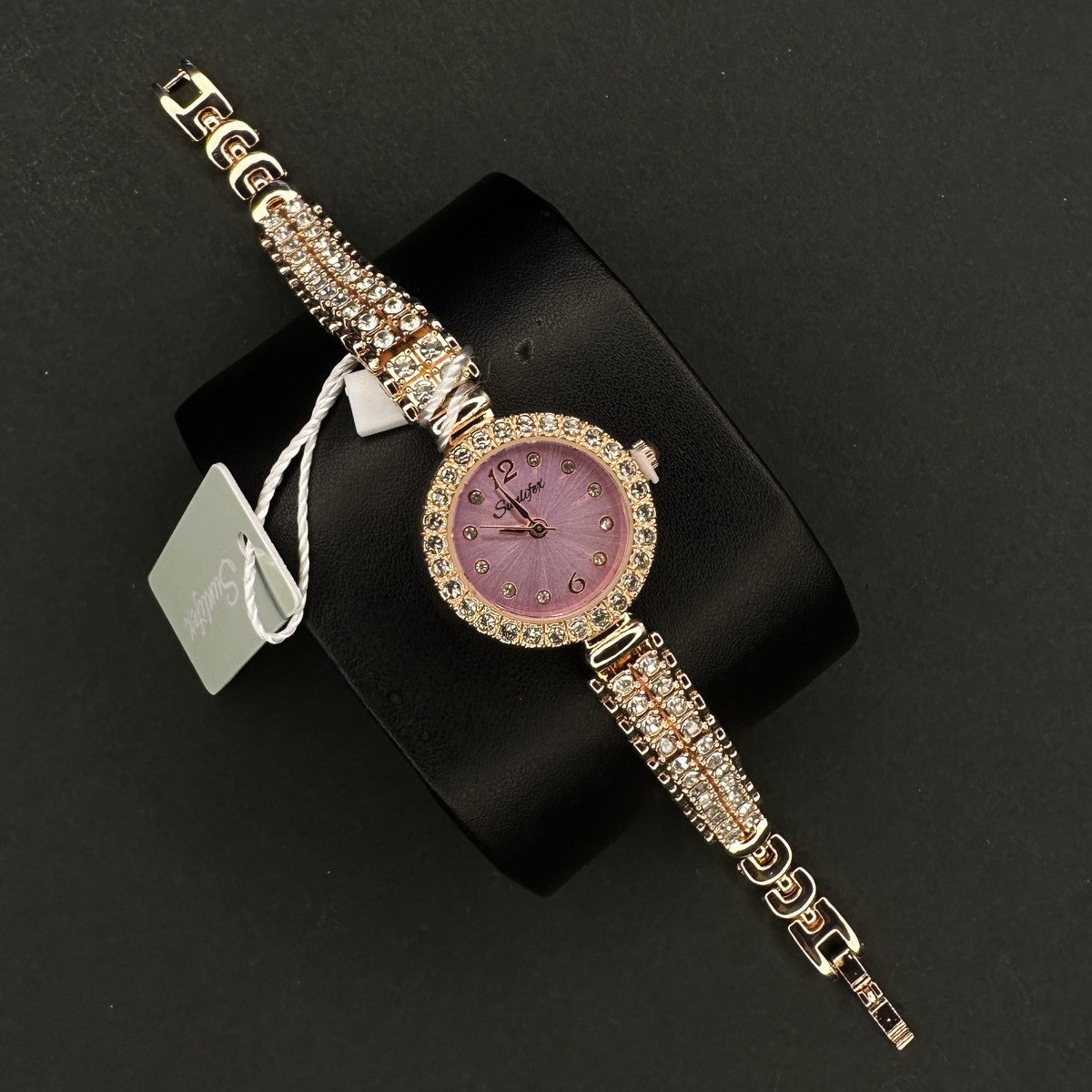 زنانه دایره ای Sunlifex کد (6386) رزگلد صفحه یاسی