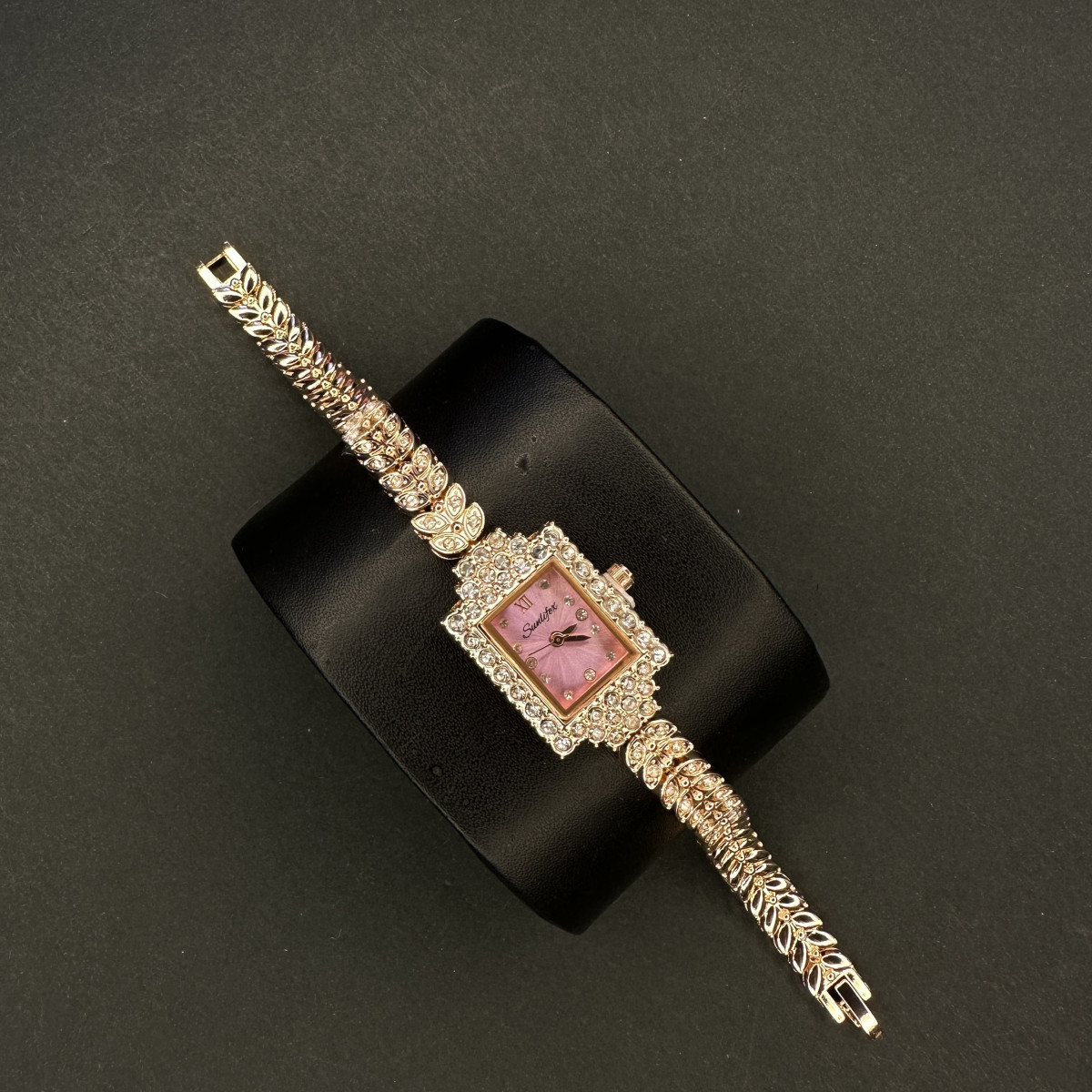 زنانه مستطیلی Sunlifex کد (6405) رزگلد صفحه یاسی