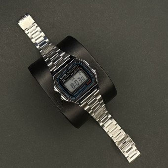 کاسیو دیجیتالی نوستالژی مردانه کد (6522) نقره ای