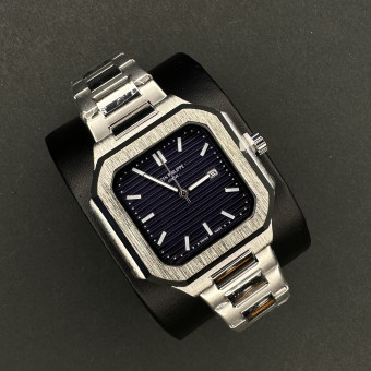 پتک فیلیپ مردانه کد(6523) نقره ای صفحه سرمه ای