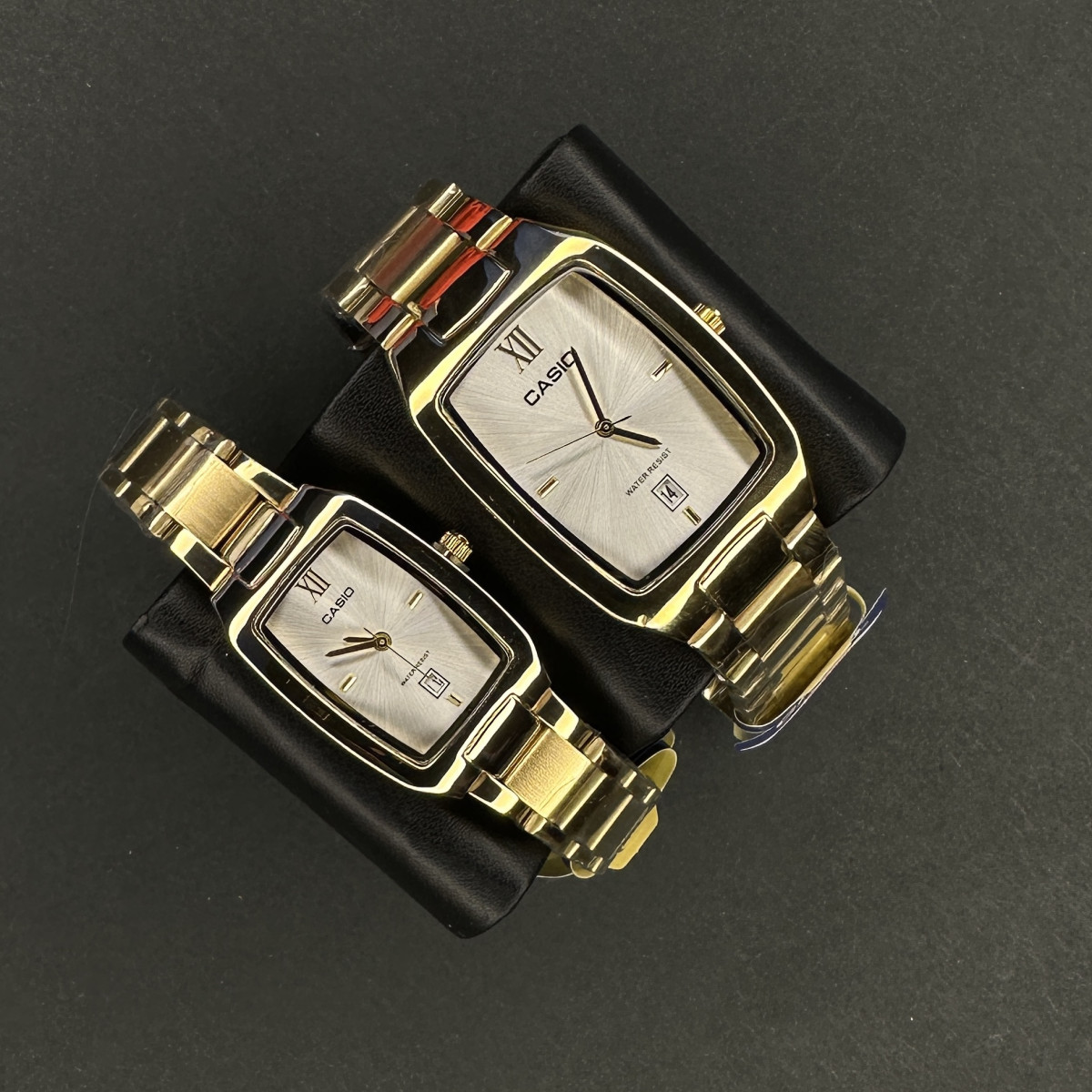 کاسیو مستطیل کد (6661) طلایی صفحه سفید