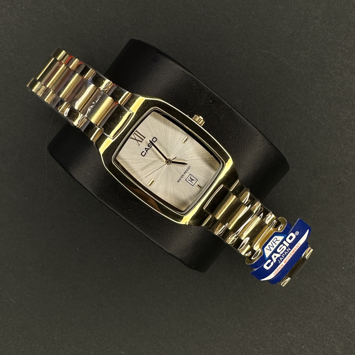 کاسیو مستطیل کد (6661) طلایی صفحه سفید