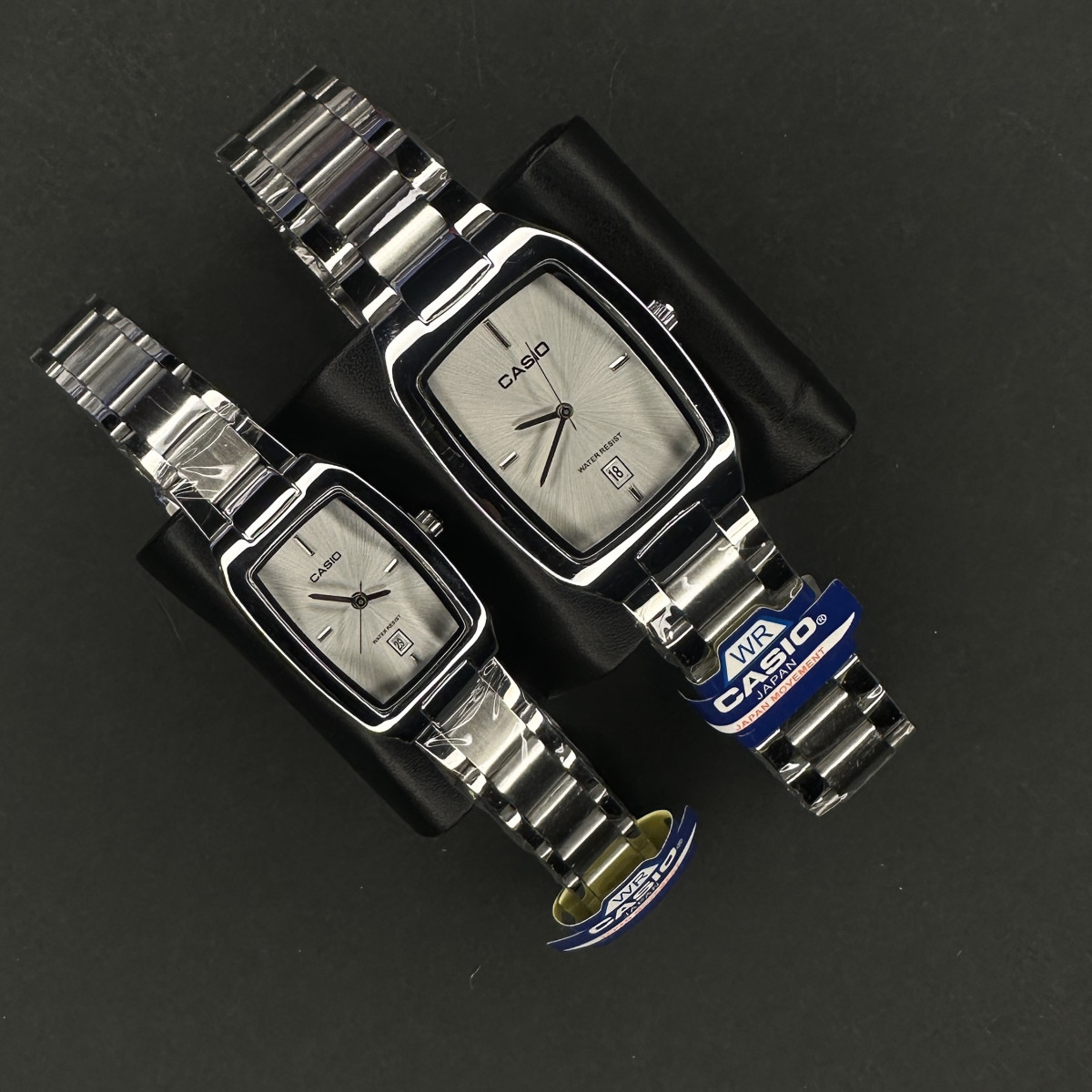 کاسیو مستطیل کد (6662) نقره ای صفحه سفید