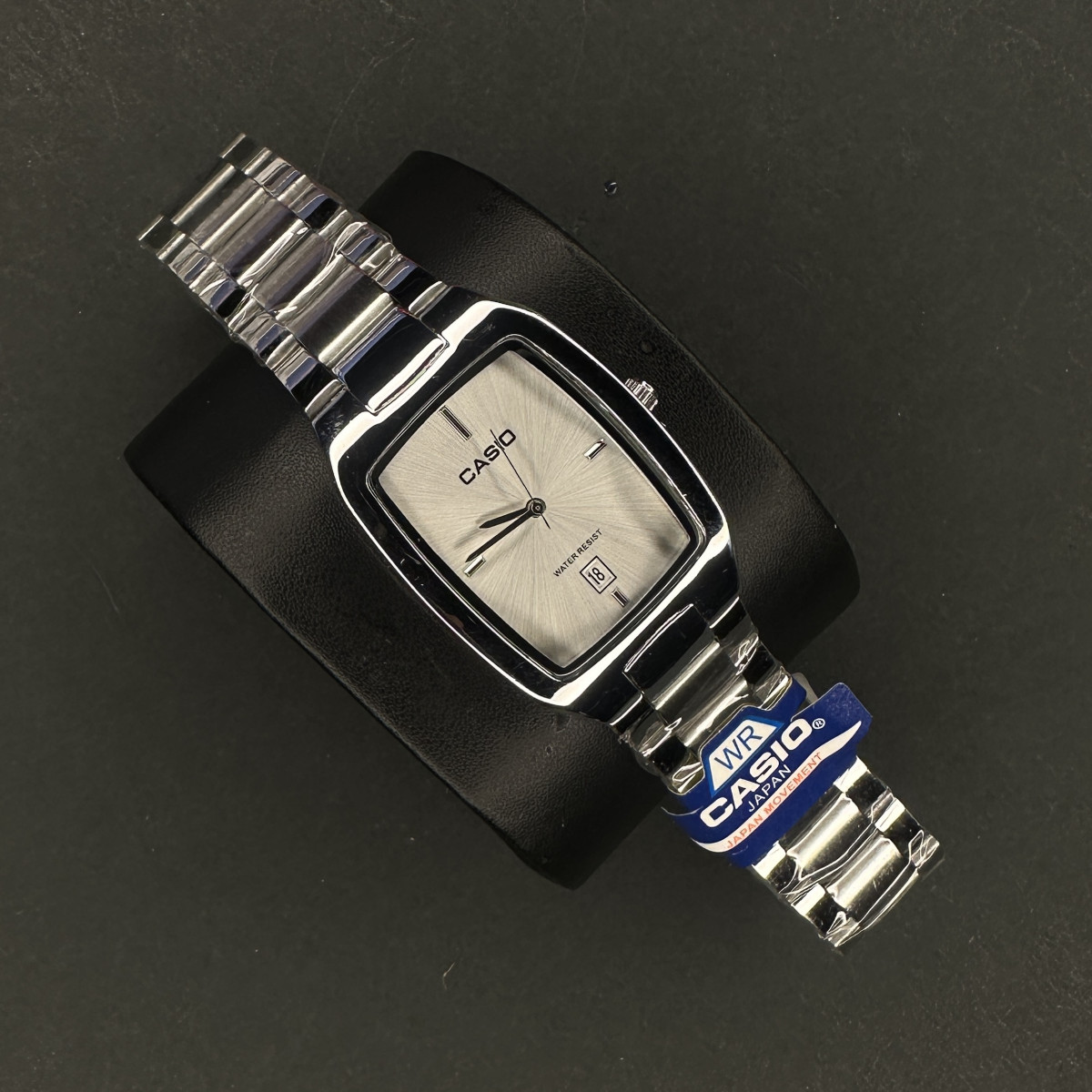 کاسیو مستطیل کد (6662) نقره ای صفحه سفید