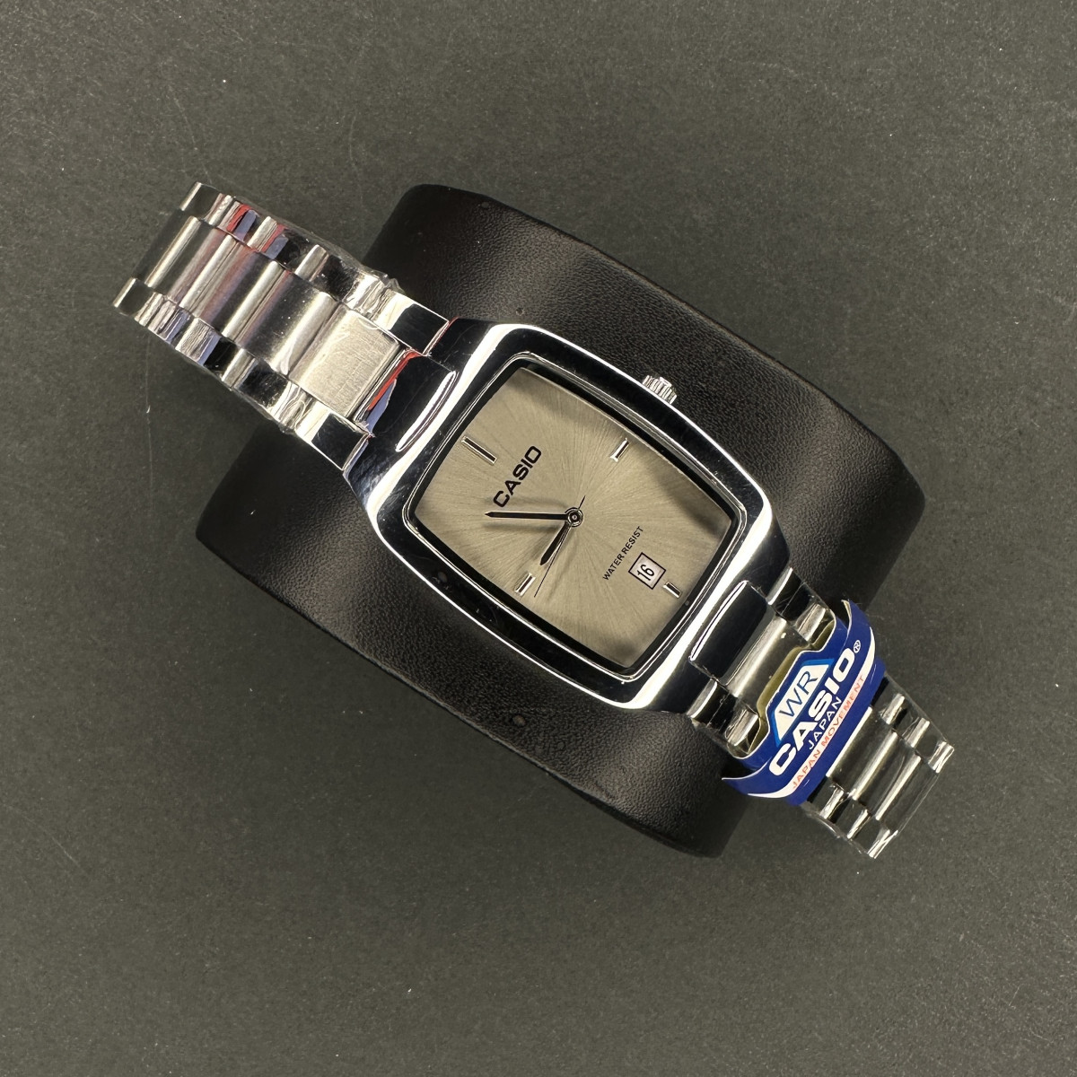 کاسیو مستطیل کد (6663) نقره ای صفحه نقره ای