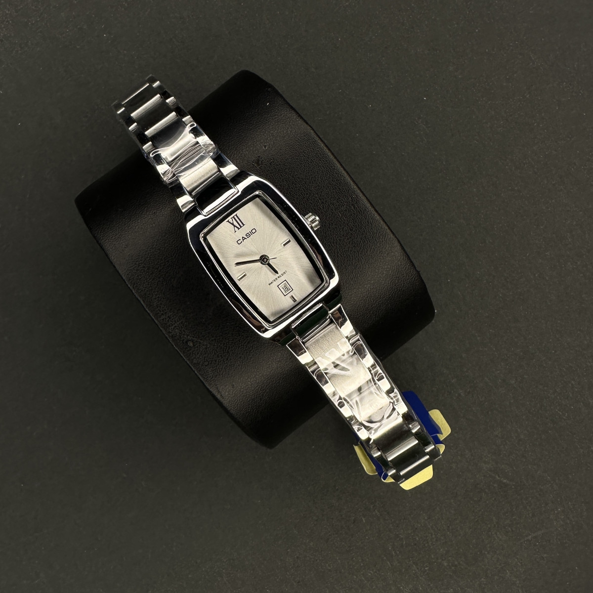 کاسیو مستطیل کد (6668) نقره ای صفحه سفید