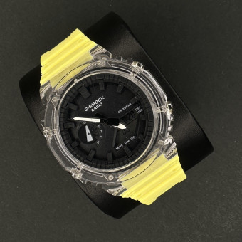 جیشاک 2100 کد (6682) قاب شفاف بند زرد