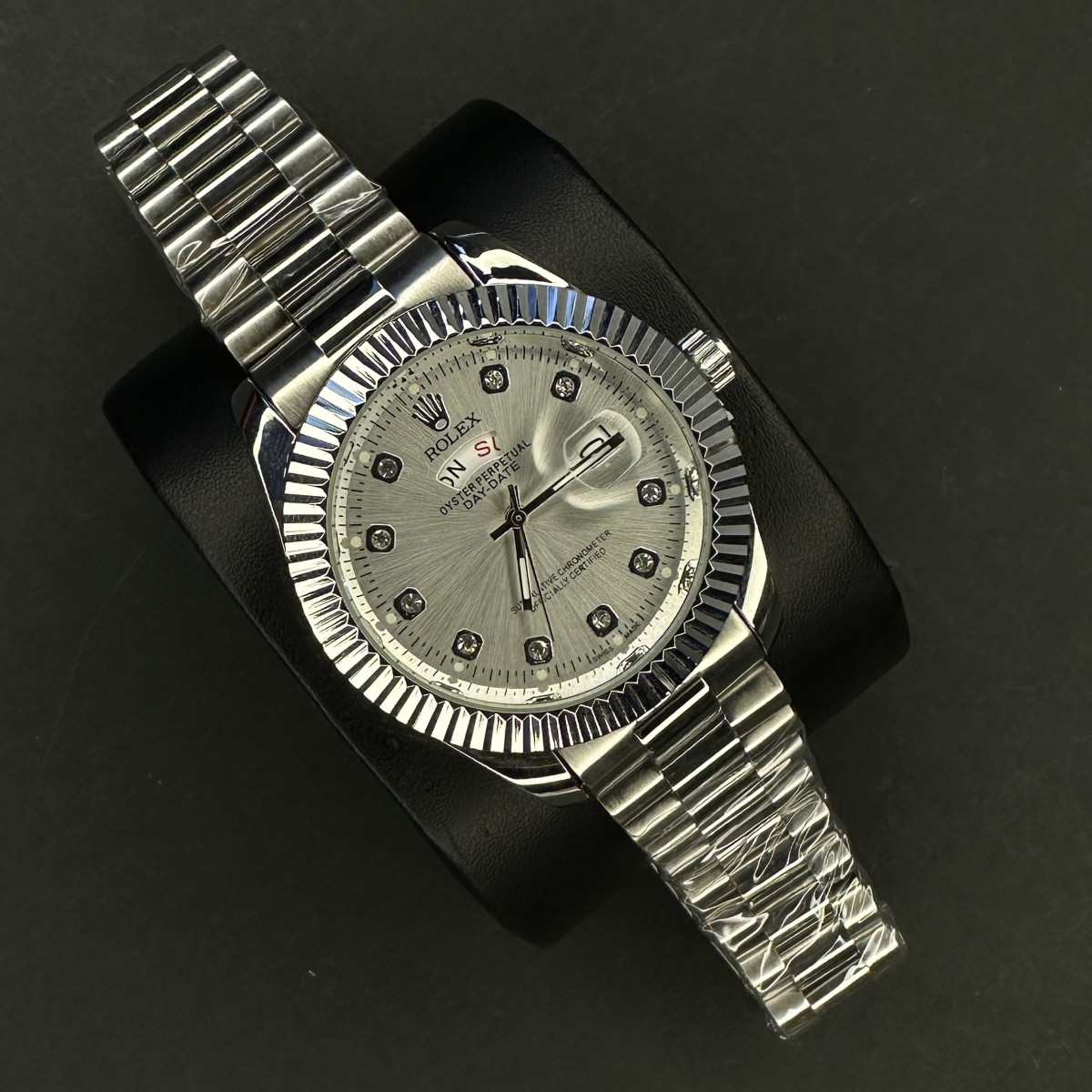 رولکس دو تقویمه کد(6686) تمام نقره ای