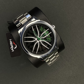 رینگی مردانه کد (6692) نقره ای عقربه سبز