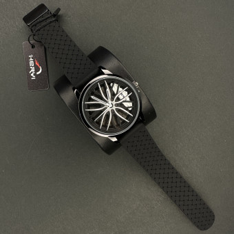 رینگی بند سیلیکون کد (6701) مشکی عقربه سفید