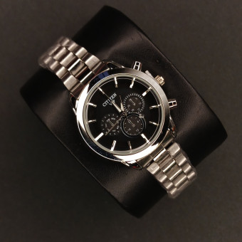 سیتیزن زنانه کد(6707) نقره ای صفحه مشکی