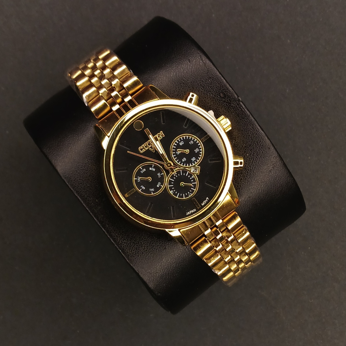 سیتیزن زنانه کد(6718) قاب و بند طلایی