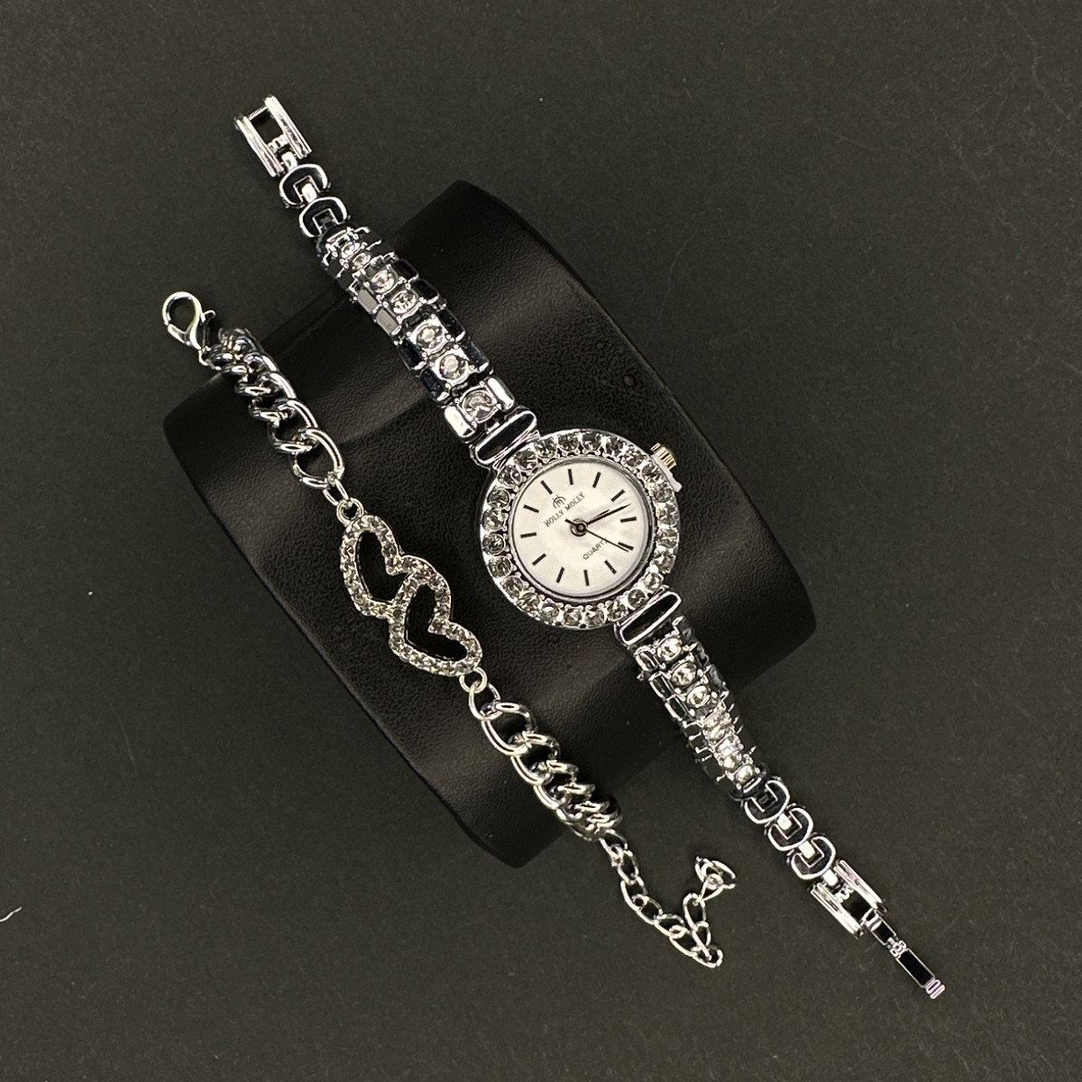 زنانه of holly mollyبا دستبند کد (6736) نقره ای داخل سفید