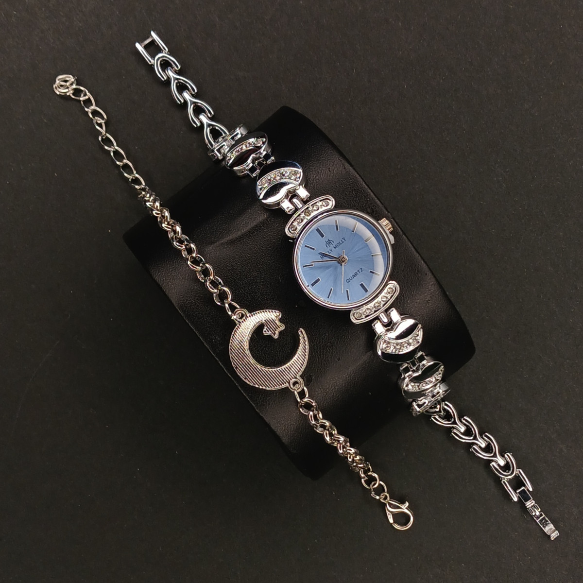 زنانه of holly mollyبا دستبند کد (6763) نقره ای داخل ابی