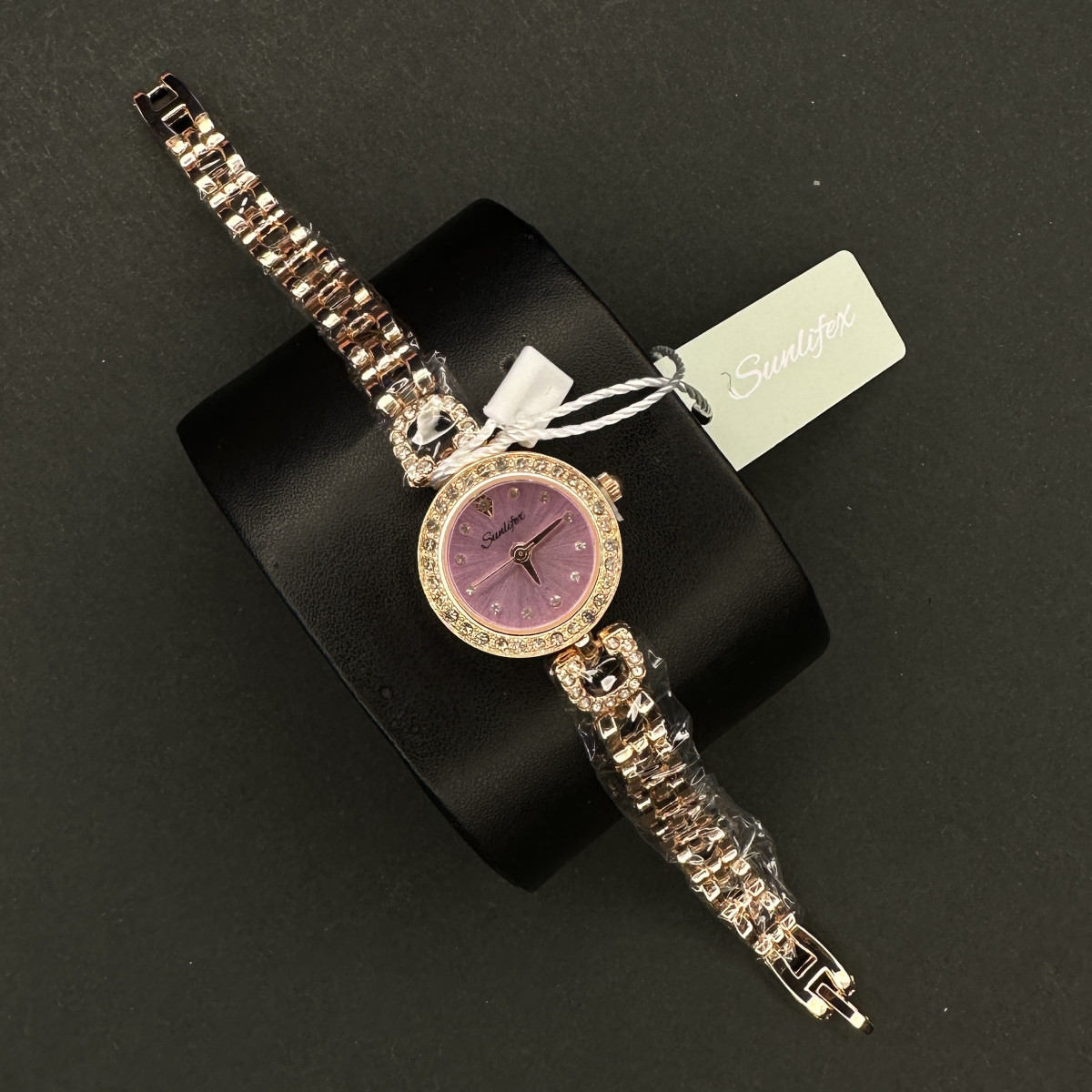 زنانه دایره ای Sunlifex کد (6382) رزگلد صفحه یاسی