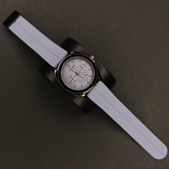 تیسوت مردانه کد (6824) قاب مشکی بند و صفحه طوسی