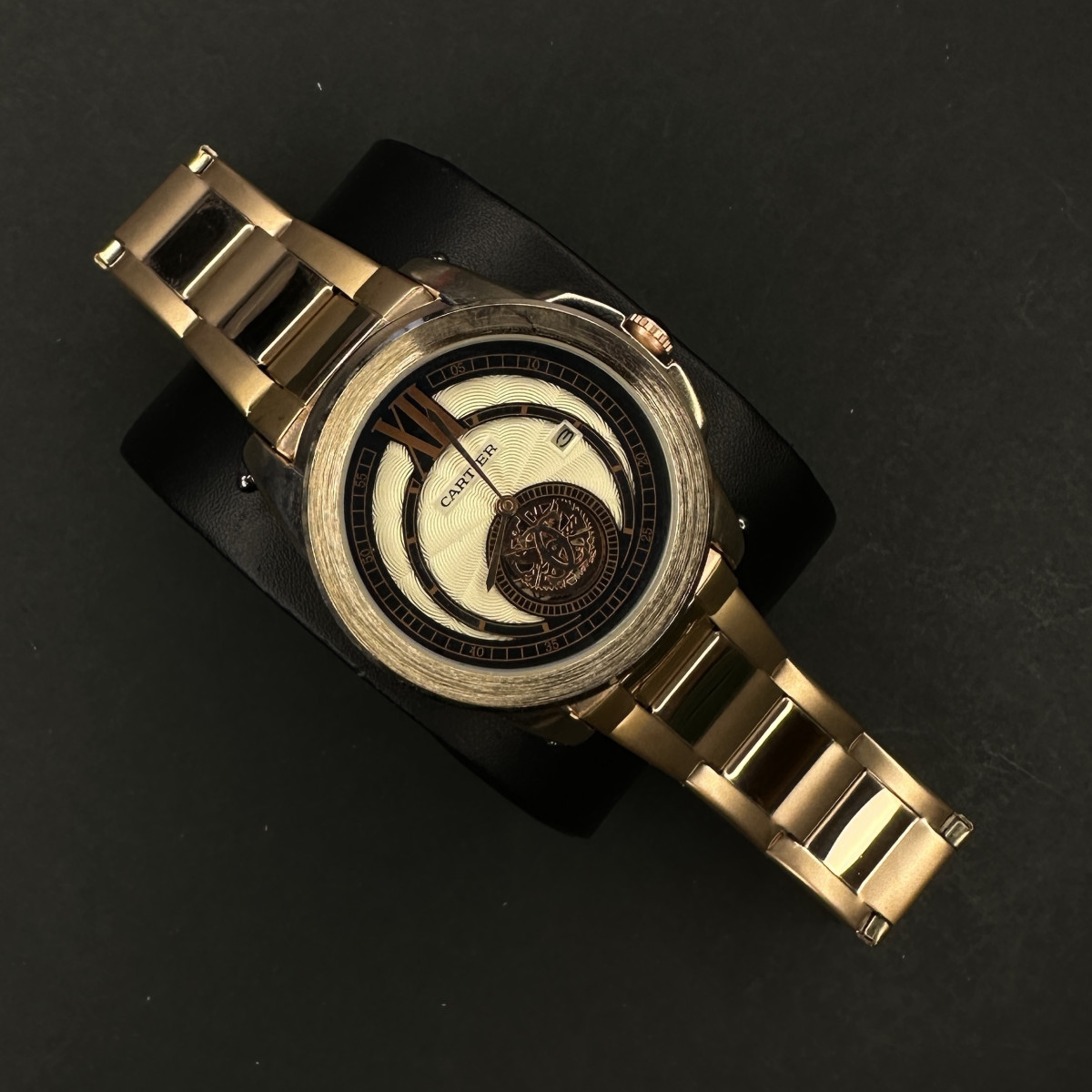 کارتیر مردانه کد(6887) قاب و بند مسی