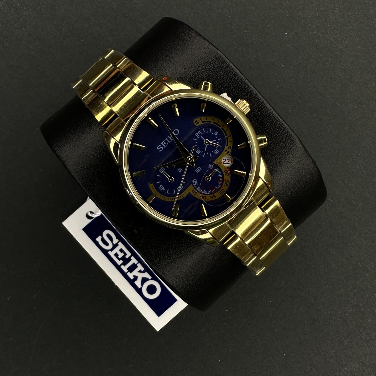 سیکو کد(6893) طلایی صفحه سرمه ای