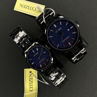 سیتیزن کد(6897) قاب و بند مشکی صفحه سرمه ای