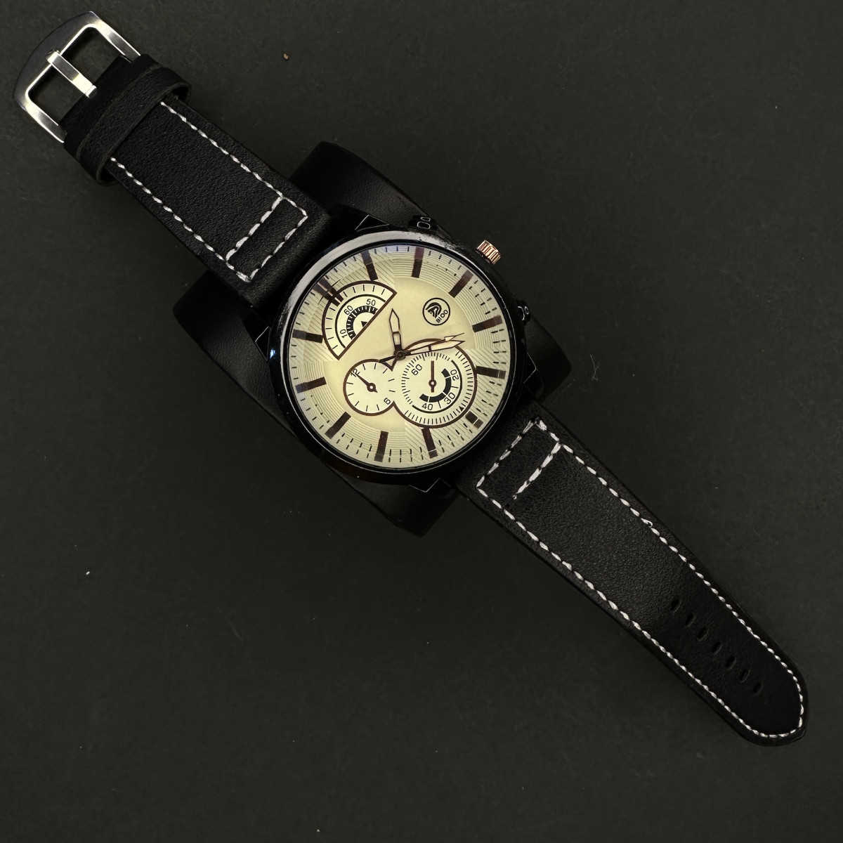 اسپرت مردانه کد(6952) مشکی صفحه سفید شیشه رفلکس