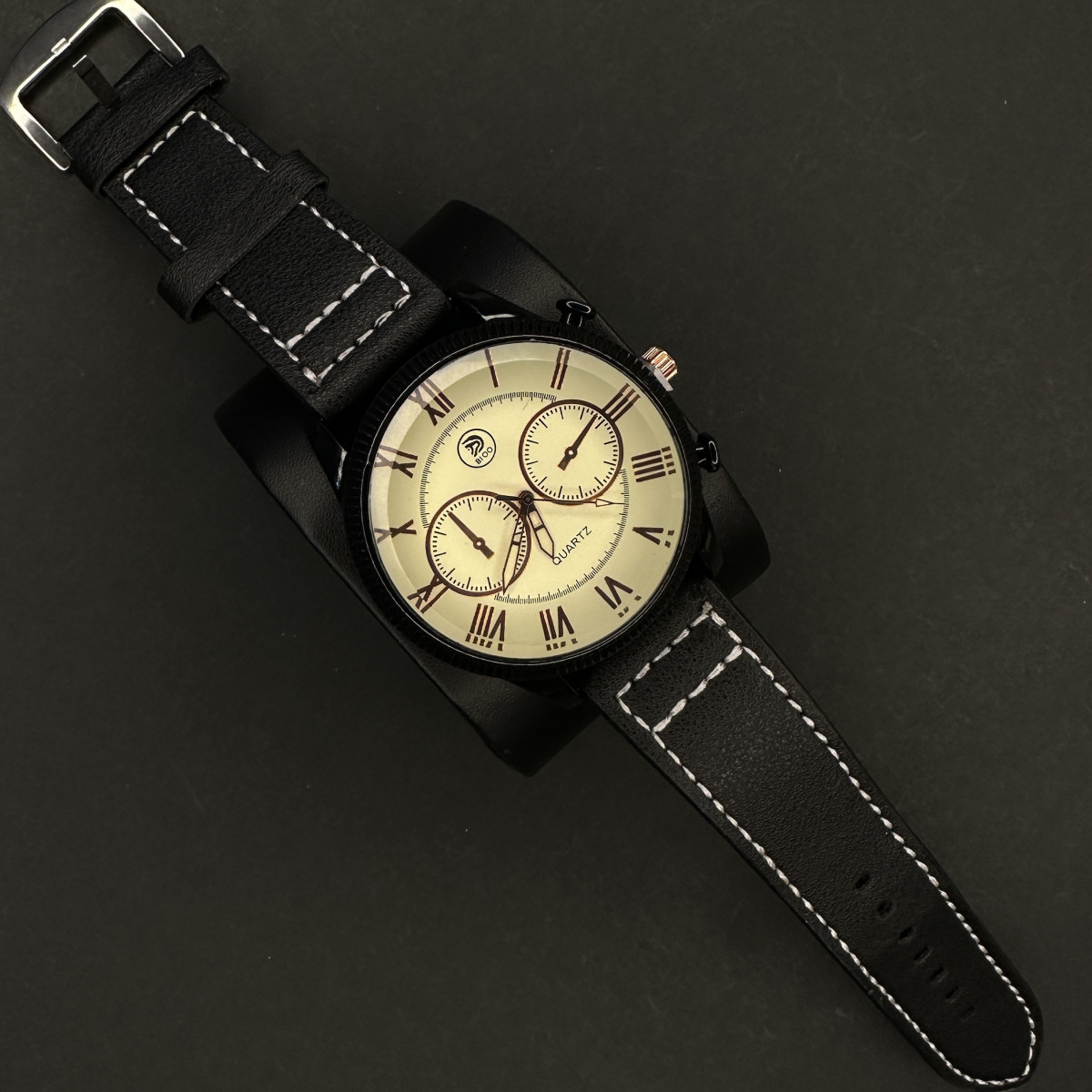 اسپرت مردانه کد(6956) مشکی صفحه سفید شیشه رفلکس