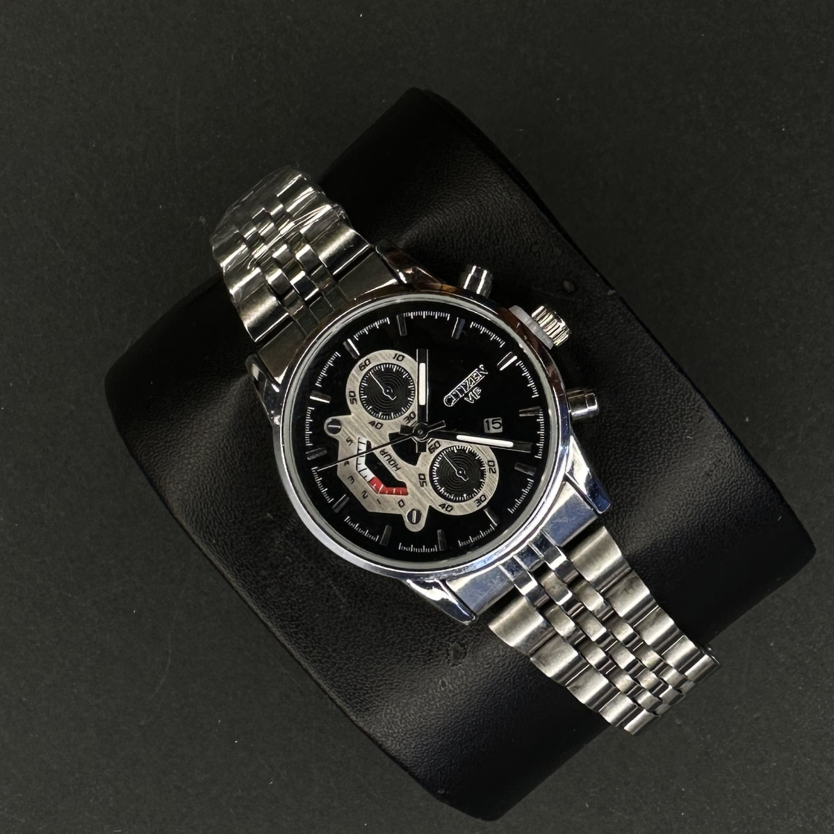 سیتیزن زنانه کد(6964) نقره ای صفحه مشکی