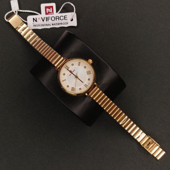 نیوی فورس زنانه کد(7004) طلایی صفحه سفید