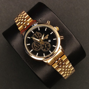 سیتیزن زنانه کد(7026) طلایی صفحه مشکی