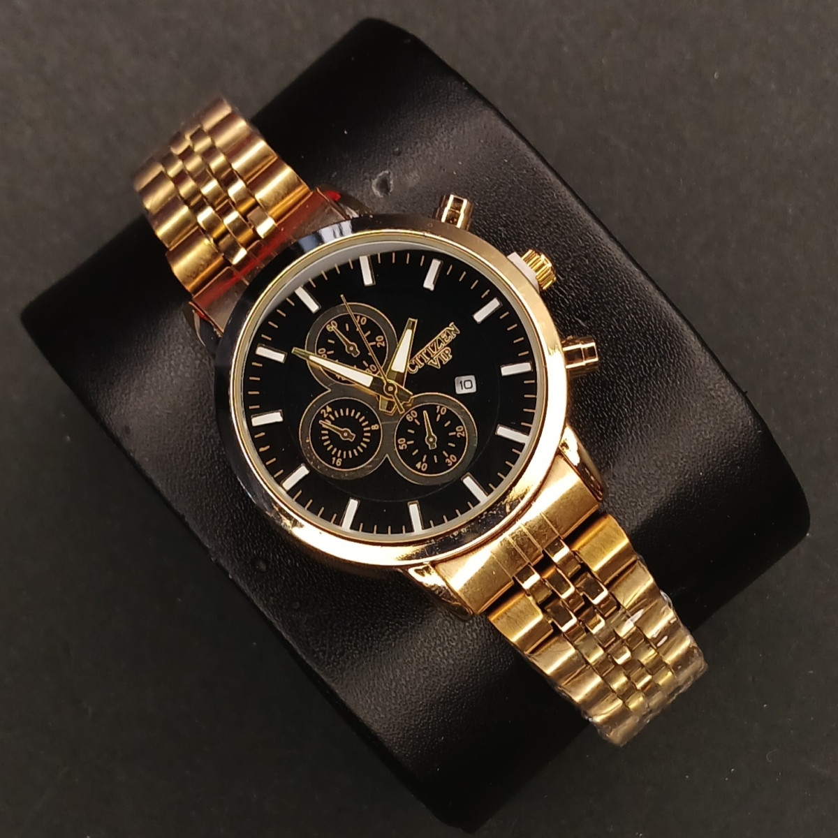 سیتیزن زنانه کد(7026) طلایی صفحه مشکی